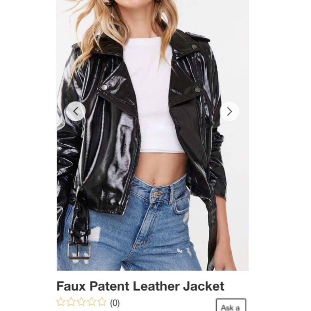 Black leather jacket